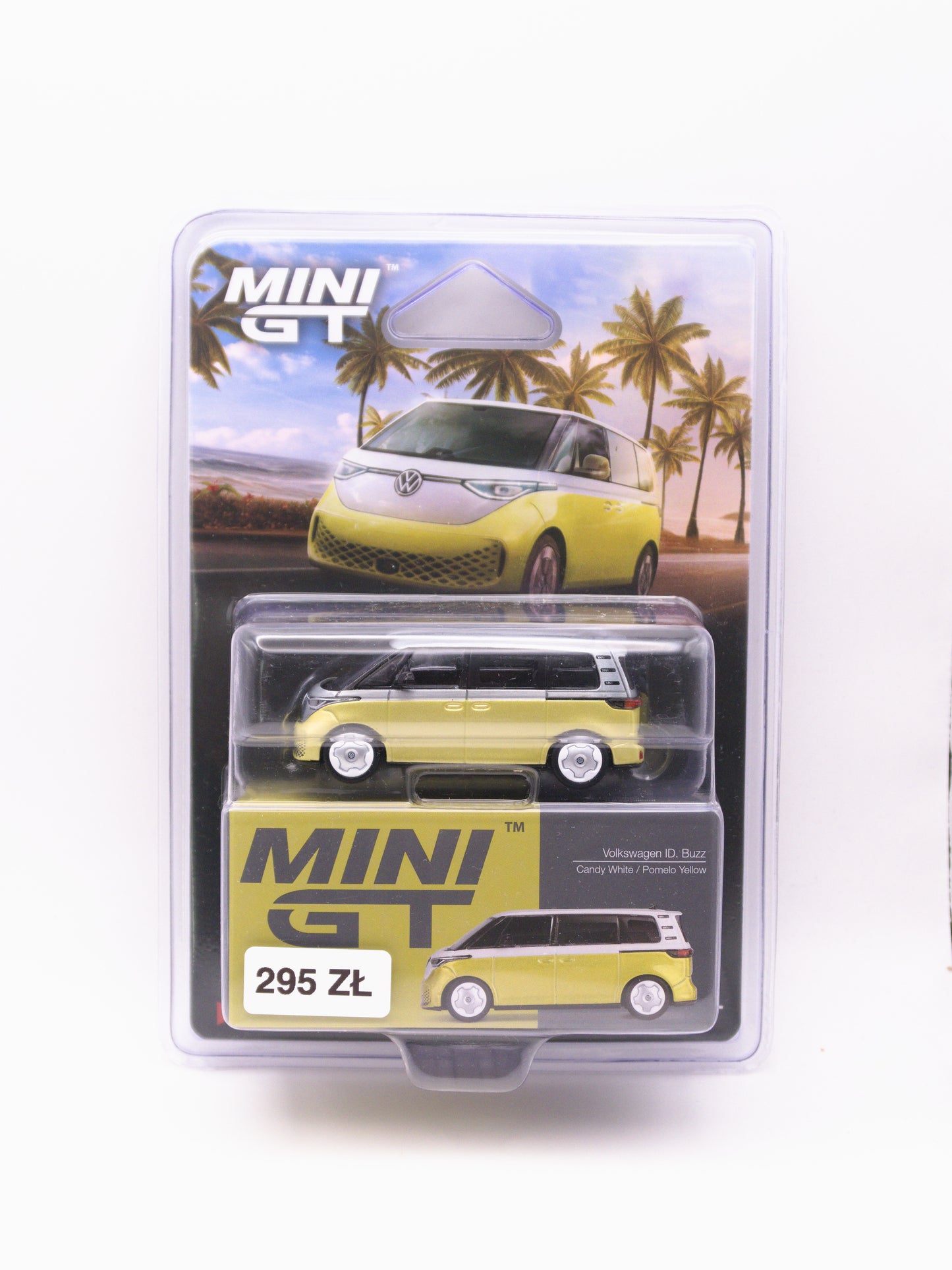 CHASE Mini GT #1110 Volkswagen ID. Buzz Żółto Biały