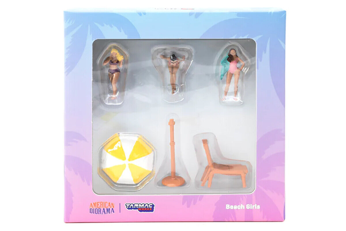 *PRESALE American Diorama x Tarmac Works - Zestaw 6 Figurek Beach Girls