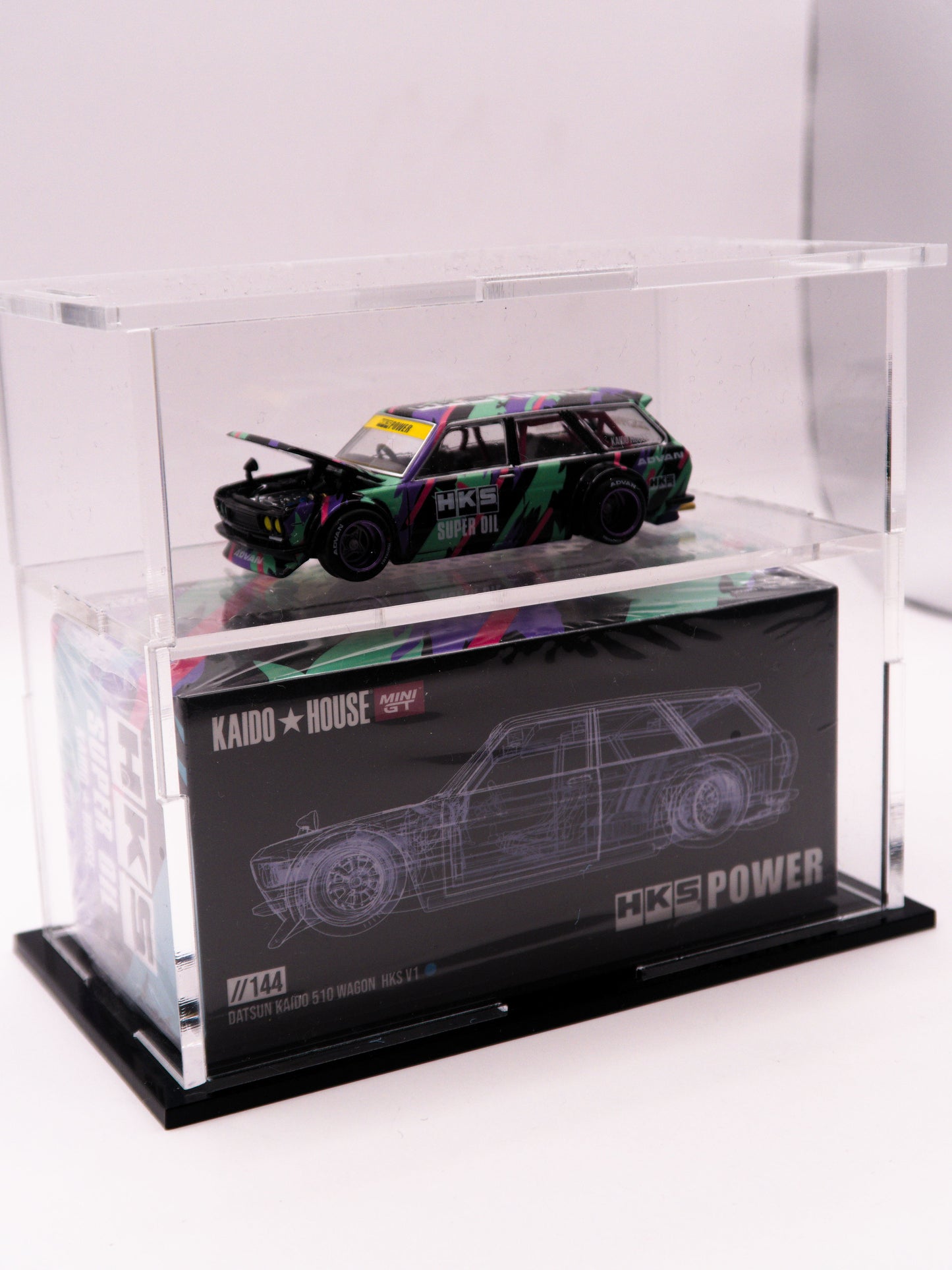 Kaido House Display Case - Tall with Black Bottom