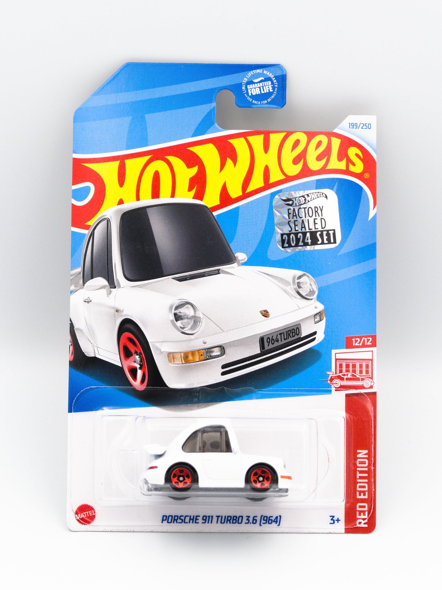 Porsche 911 Turbo 3.6 (964) White Tooned Red Edition Exclusive