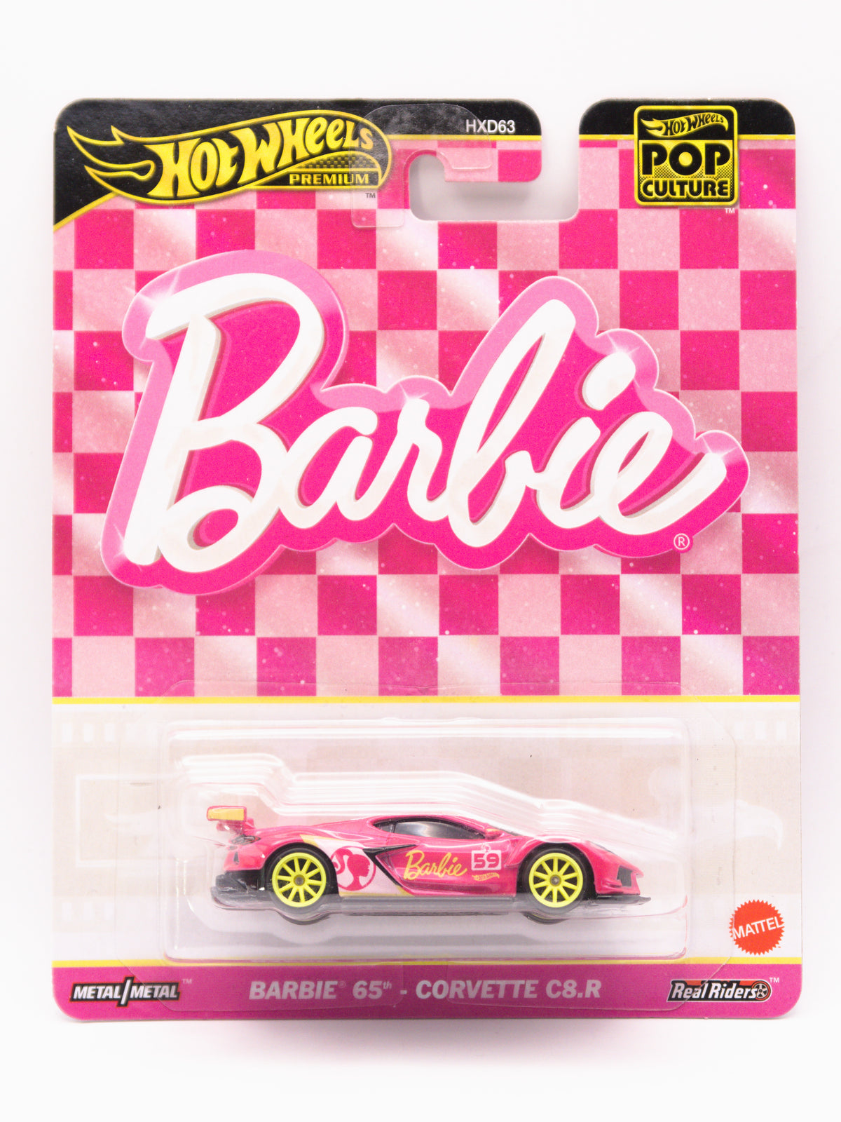 Barbie 65TH - Chevrolet Corvette C8.R Różowy Premium