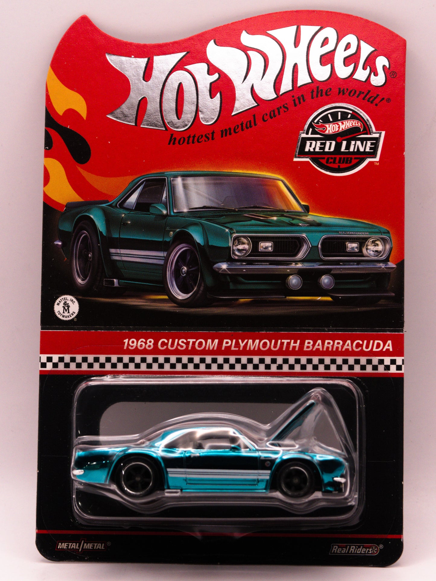 Red Line Club RLC 1968 Custom Plymouth Barracuda Turquoise