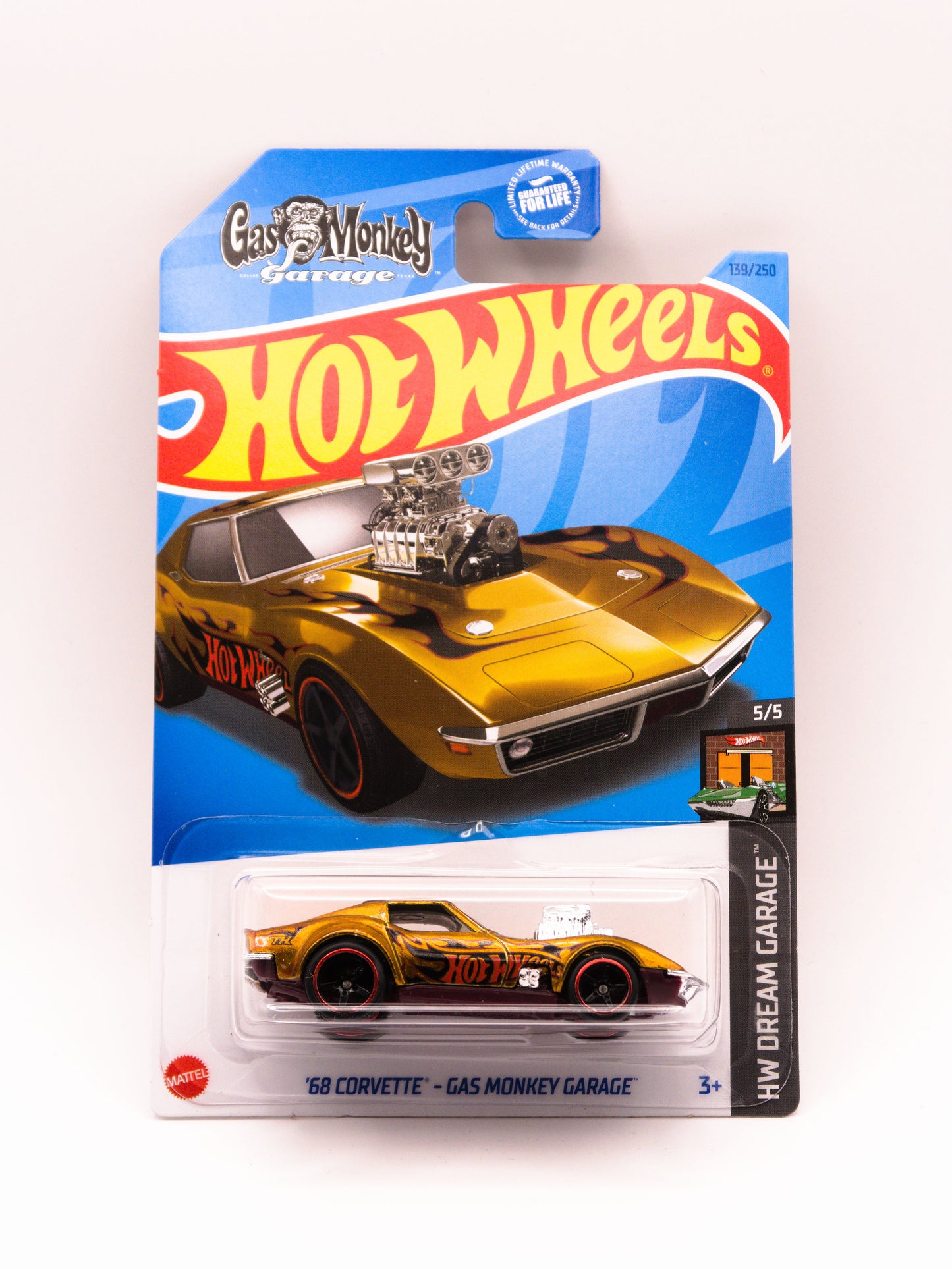 Super Treasure Hunt '68 Chevrolet Corvette - Gas Monkey Garage Gold Factory Sealed