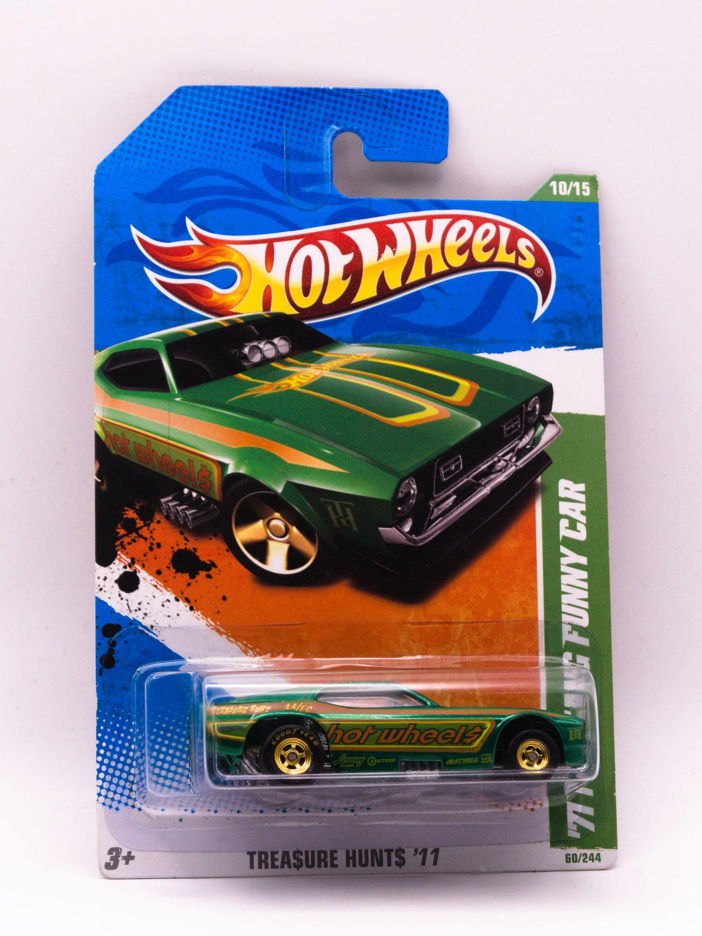 Super Treasure Hunt '71 Mustang Funny Car Green