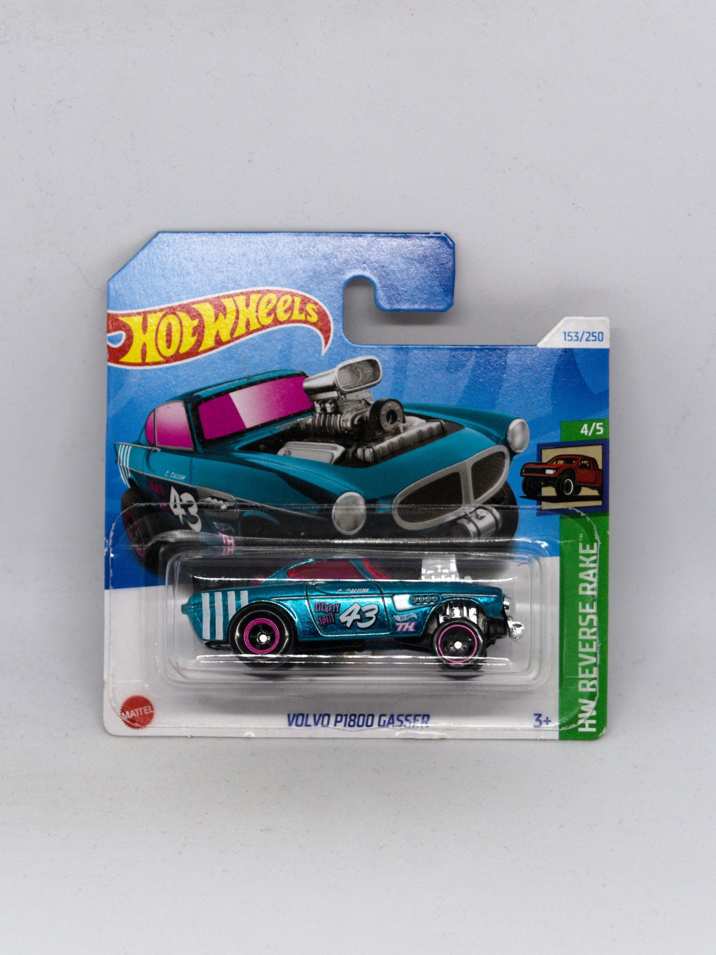 Super Treasure Hunt Volvo P1800 Gasser - SHORT CARD