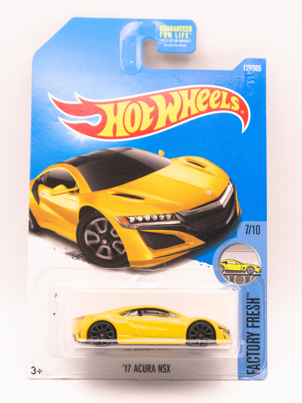 '17 Acura NSX Żółty