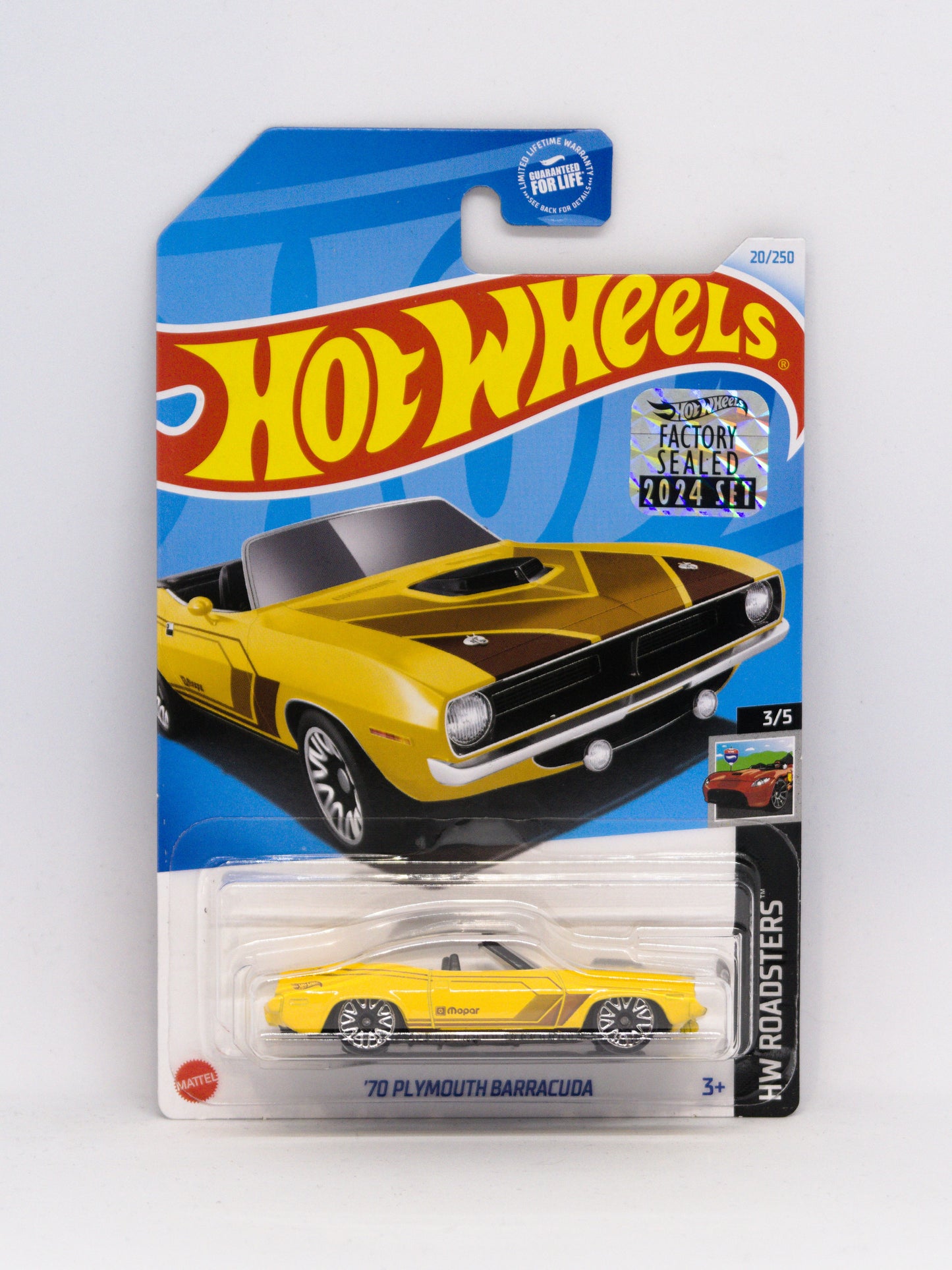 '70 Plymouth Barracuda Factory Sealed Kroger Exclusive Yellow