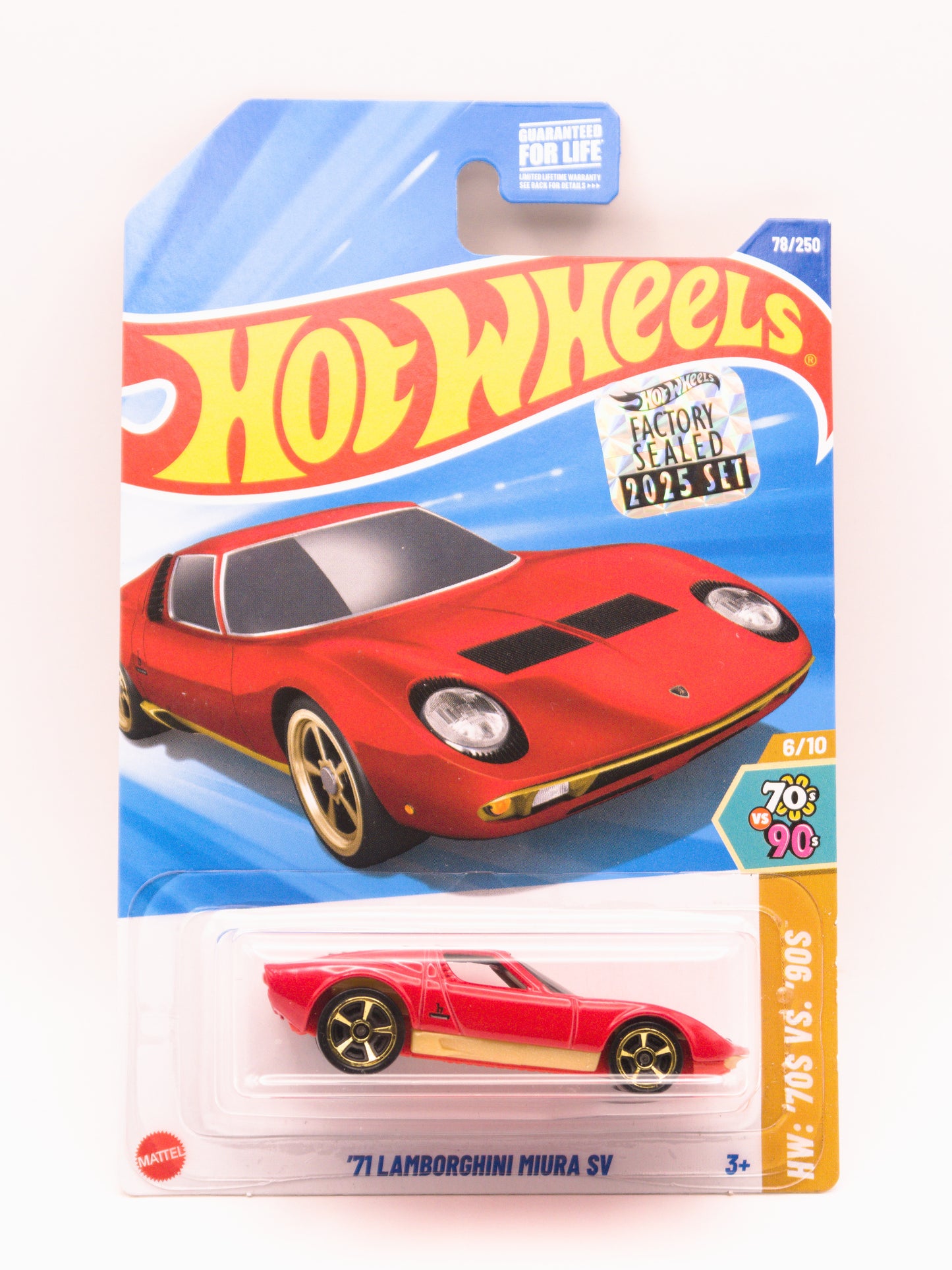 '71 Lamborghini Miura SV Czerwony Factory Sealed