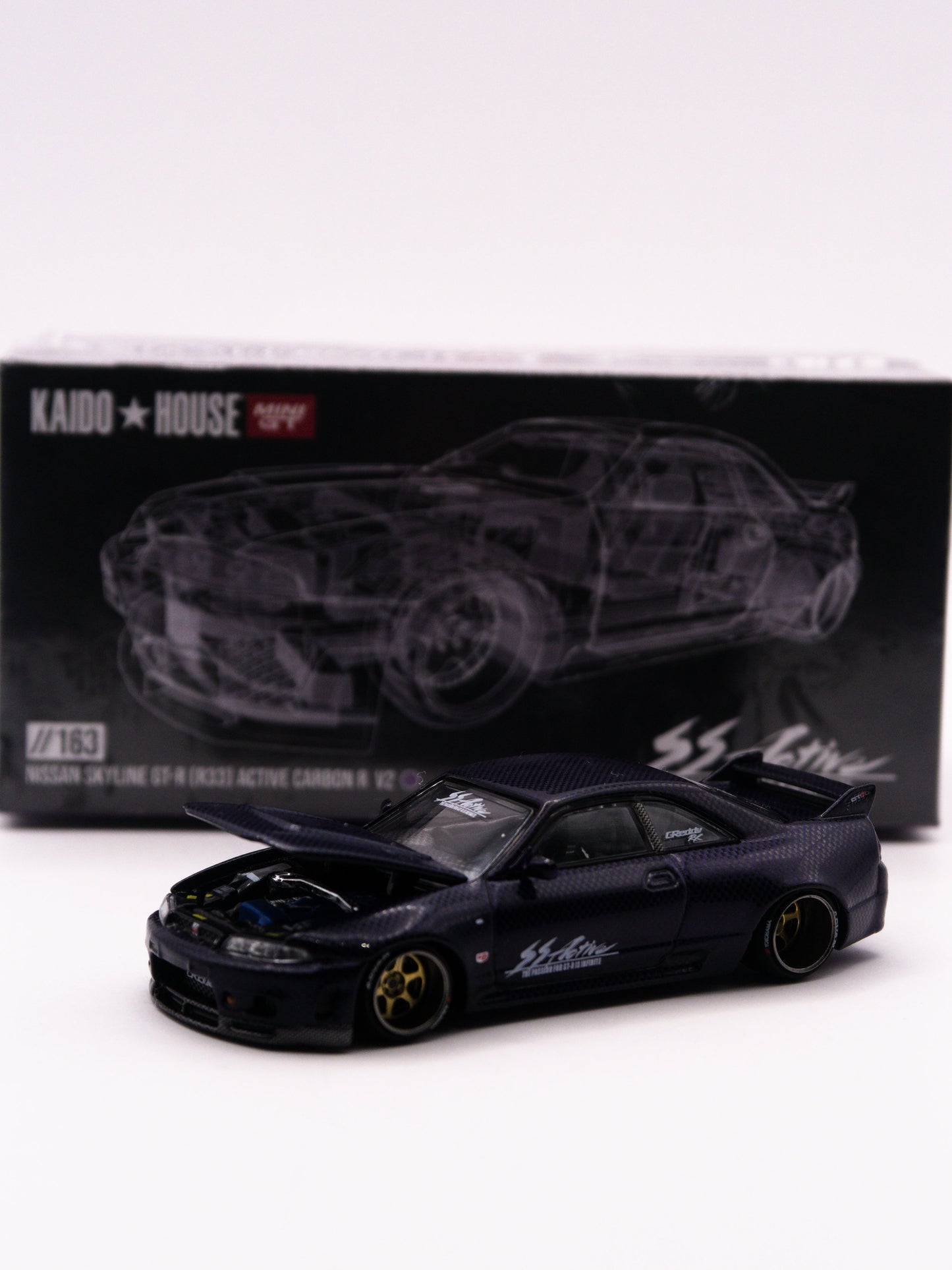 Kaido House #163 Nissan Skyline GT-R R33 Active Carbon V2 Purple