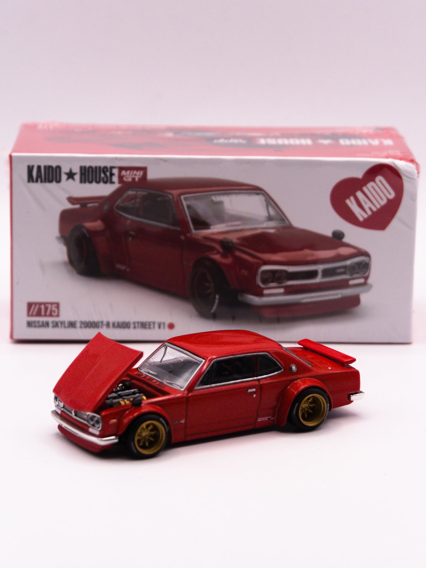 Kaido House #175 Nissan Skyline 2000GT-R Kaido Street V1 Red