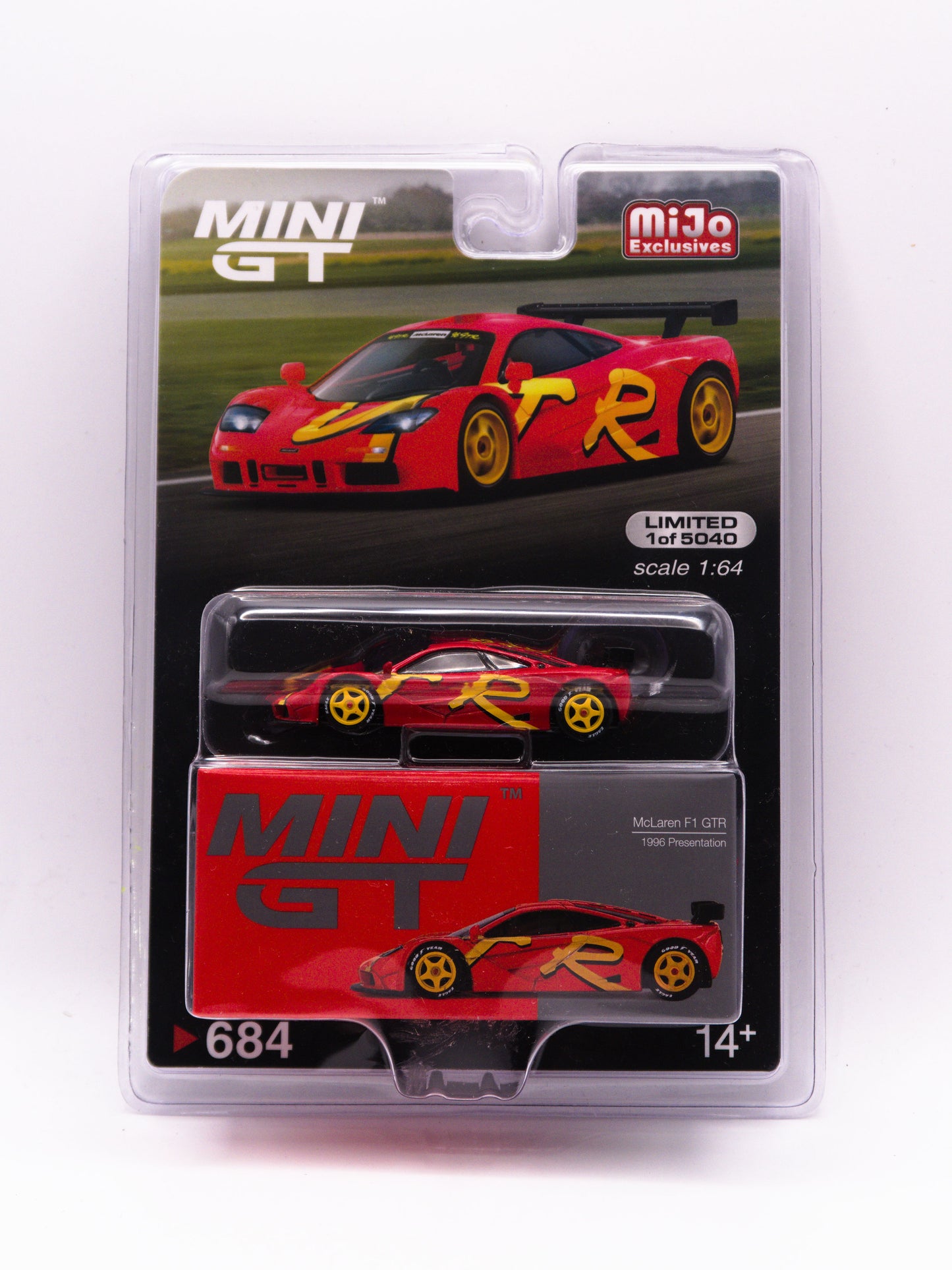 Mini GT 684 McLaren F1 GTR 1996 Red
