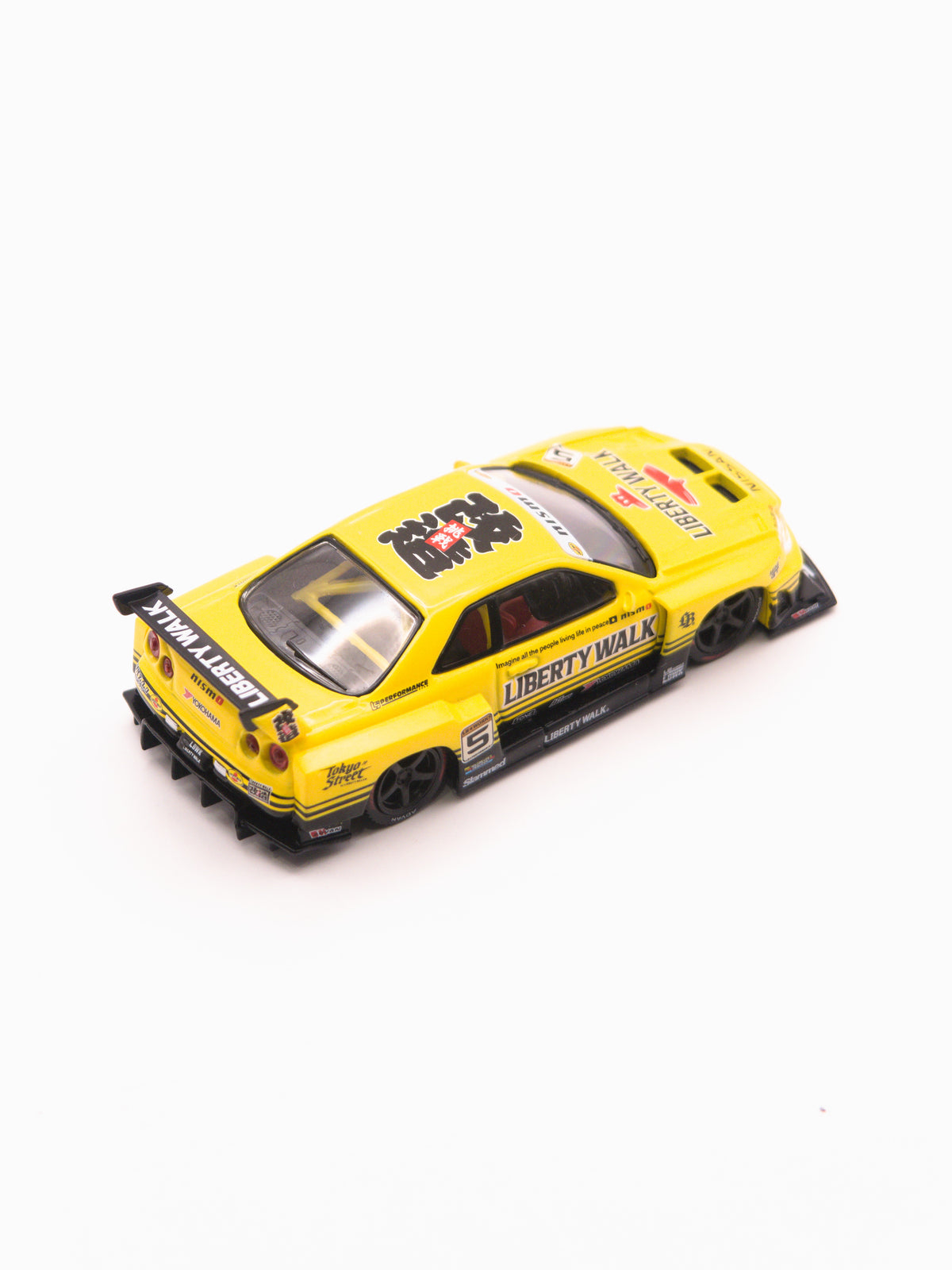 Mini GT #1182 Nissan Skyline GT-R R34 Żółty LBWK *BLISTER
