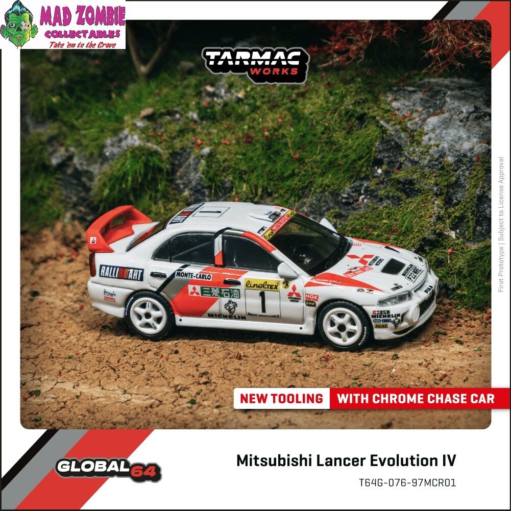 *PRESALE Tarmac Works Mitsubishi Lancer EVO IV Rally Monte Carlo Tommi Makinen *ZAMKNIĘTY!