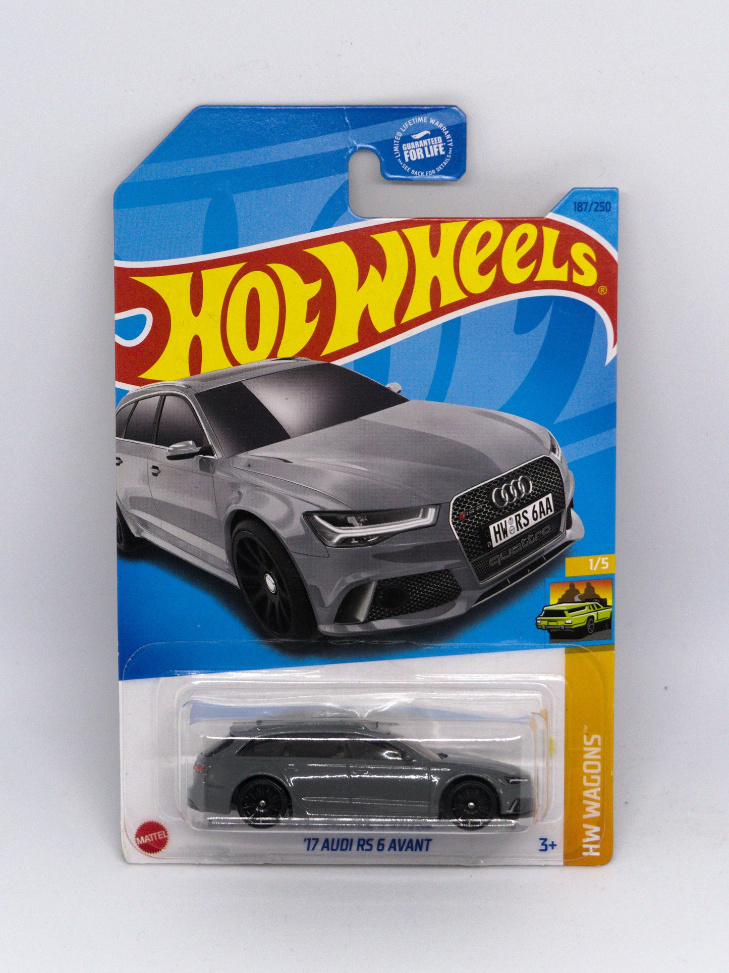 '17 Audi RS6 Avant HW Wagons Dollar General Gray *Hook