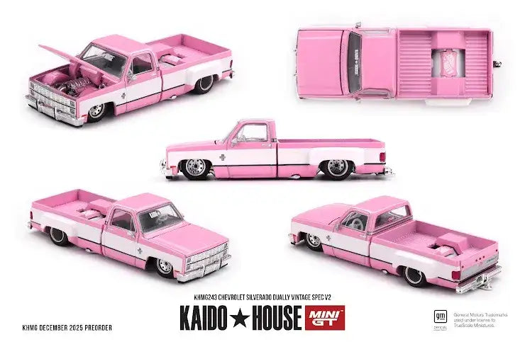 *PRESALE Kaido House #243 Chevrolet Silverado Dually Vintage Spec V2 Różowy