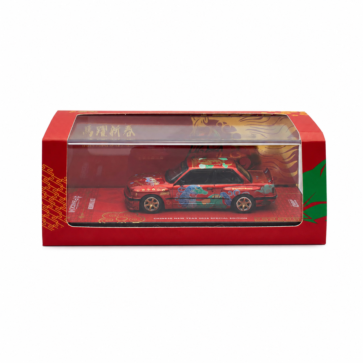 *PRESALE Inno64 BMW M3 E30 Rocket Bunny Czerwony Chinese New Year Special Edition