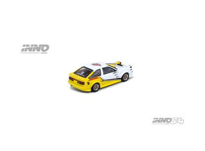 *PRESALE Inno64 Toyota Sprinter Trueno AE86 Brunei Diecast Kustom Show 2024 Żółty