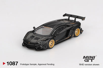 *PRESALE Mini GT #1087 Lamborghini Aventador LB-Works Czarny Mat *PUDEŁKO