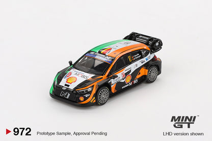 *PRESALE Mini GT #972 Hyundai i20 N Rally Croatia Zielono Pomarańczowy *BLISTER
