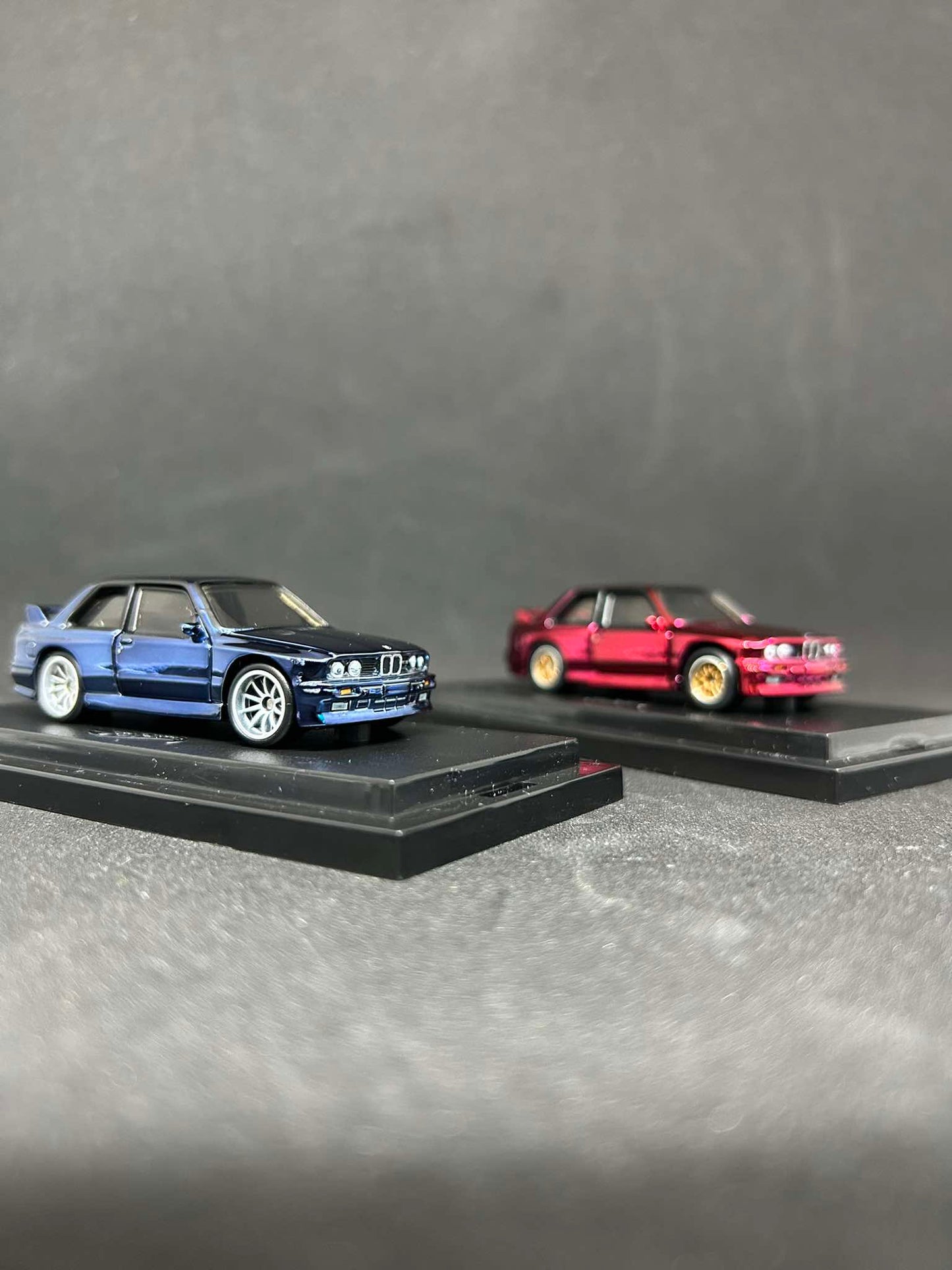 Set of two Red Line Club RLC BMW M3 - Blue and Red