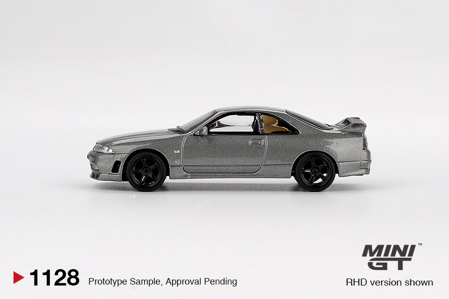 *PRESALE Mini GT #1128 Nissan GT-R R33 Nismo CRS Szary *BLISTER
