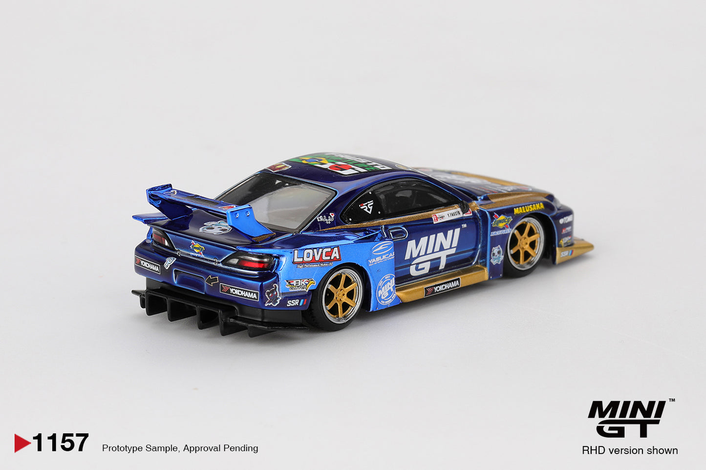 *PRESALE Mini GT #1157 Nissan Silvia S15 Liberty Walk #555 Formula Drift 2025 *PUDEŁKO