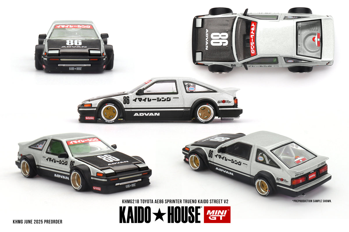 *PRESALE Kaido House #218 Toyota AE86 Sprinter Trueno Kaido Street V2 Szary