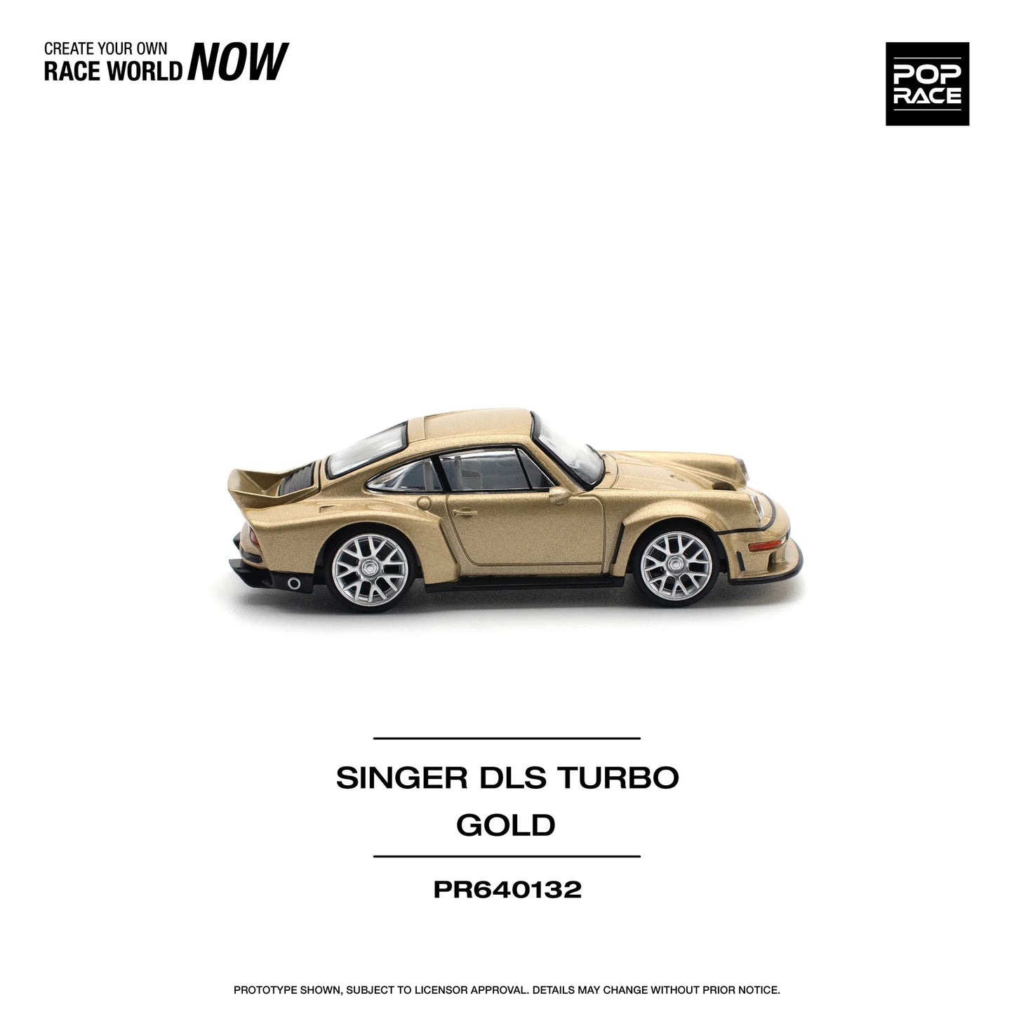 *PRESALE Pop Race Porsche 911 Turbo Singer DLS Turbo Złoty PR640132