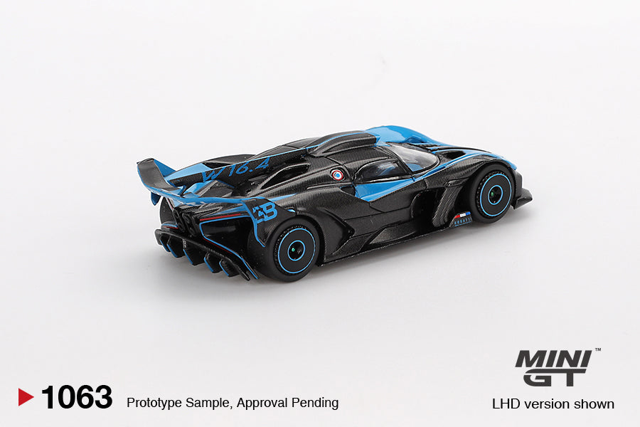 *PRESALE Mini GT #1063 Bugatti Bolide Presentation Czarno-Niebieski *PUDEŁKO