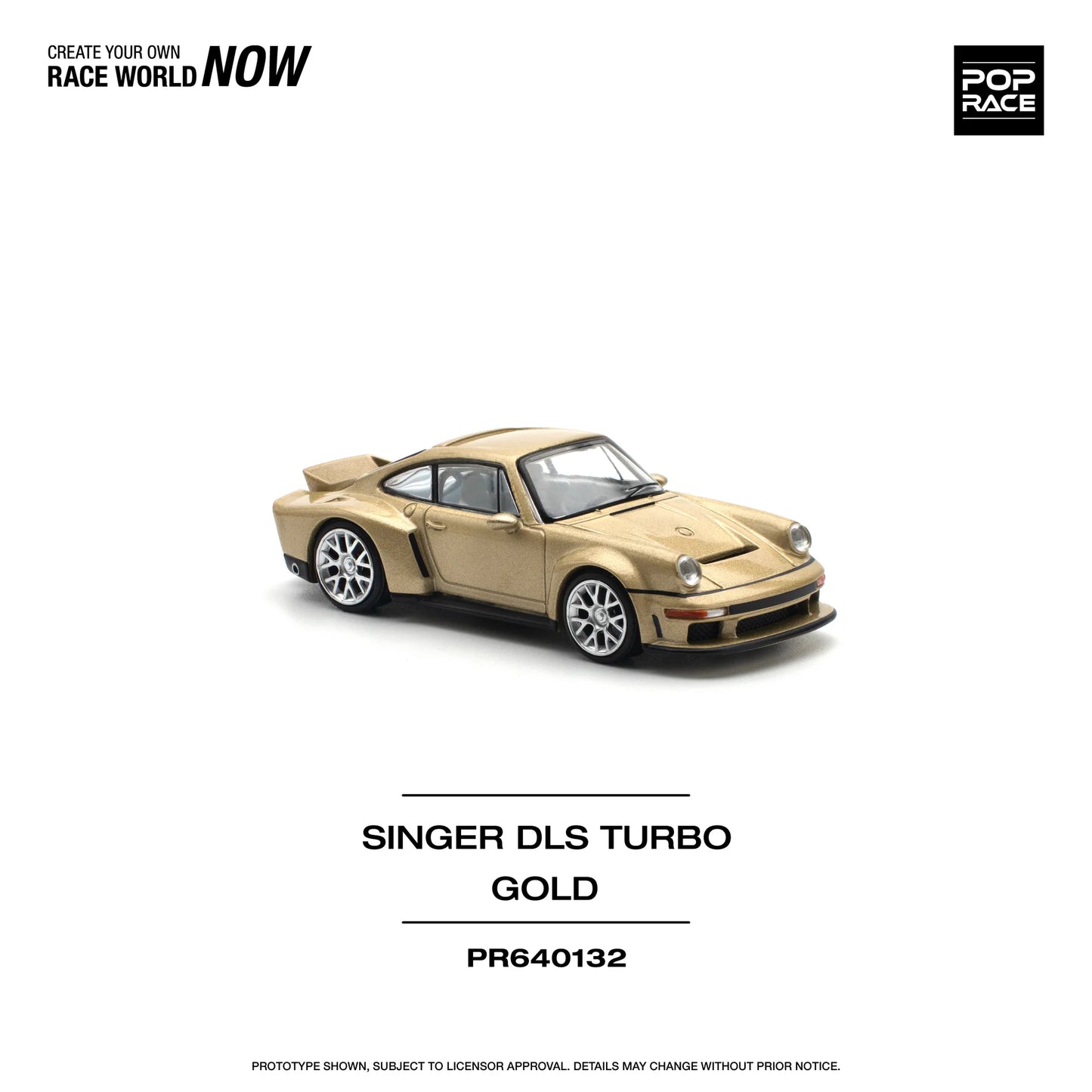 *PRESALE Pop Race Porsche 911 Turbo Singer DLS Turbo Złoty PR640132