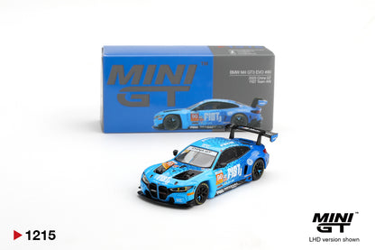 *PRESALE Mini GT #1215 BMW M4 GT3 EVO #90 FIST Team AAI 2025 China GT Niebieski *Pudełko