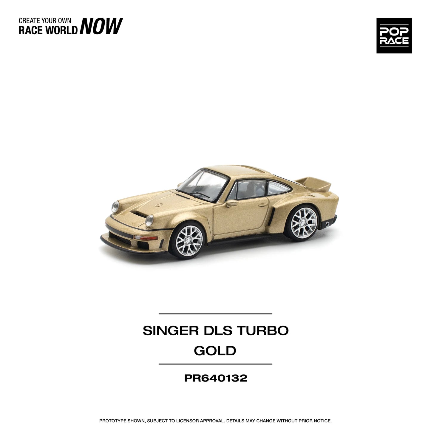 *PRESALE Pop Race Porsche 911 Turbo Singer DLS Turbo Złoty PR640132