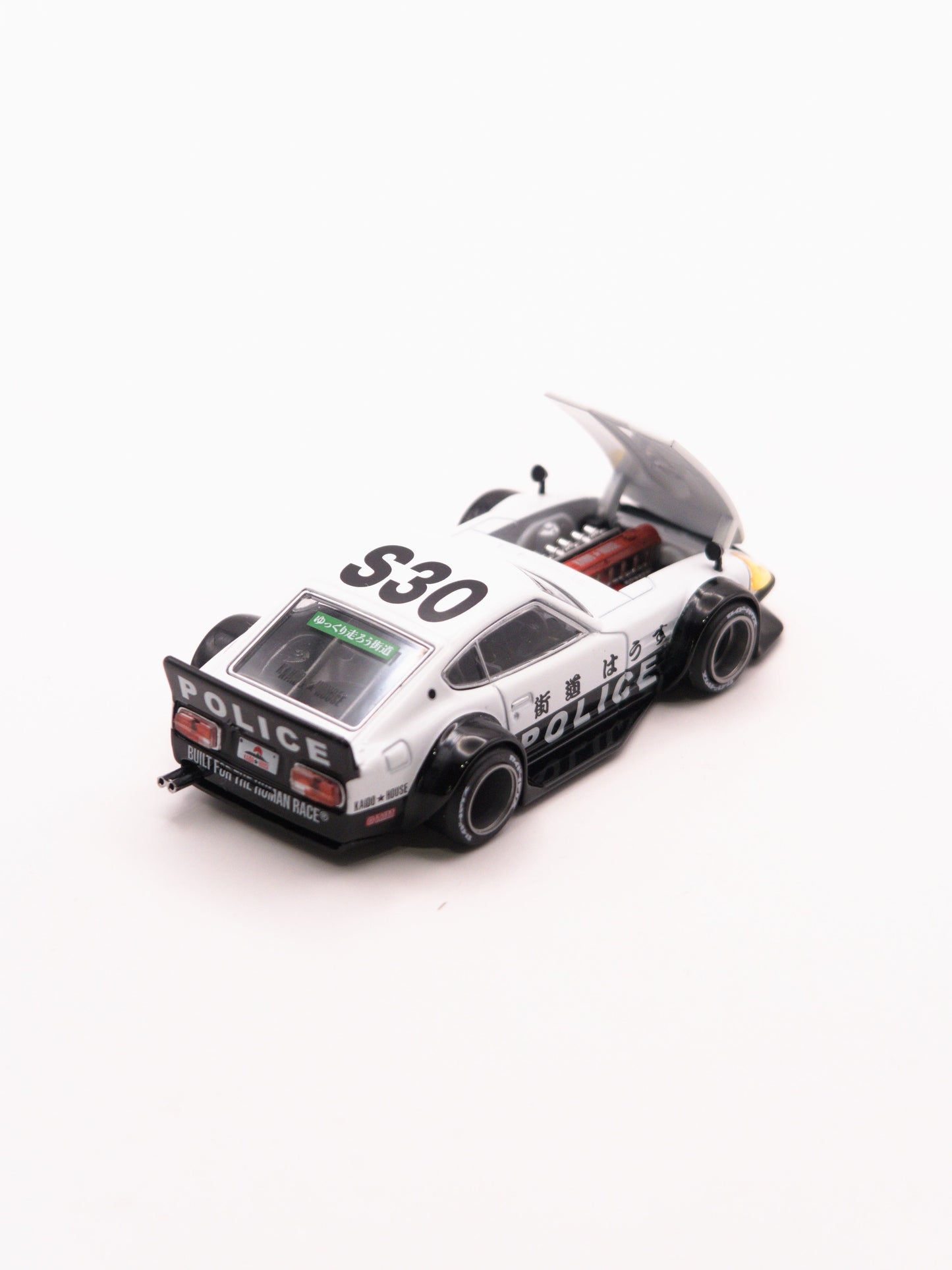Kaido House #208 Nissan Fairlady Z Police Czarno-Biały - SEALED BOX! CHASE!