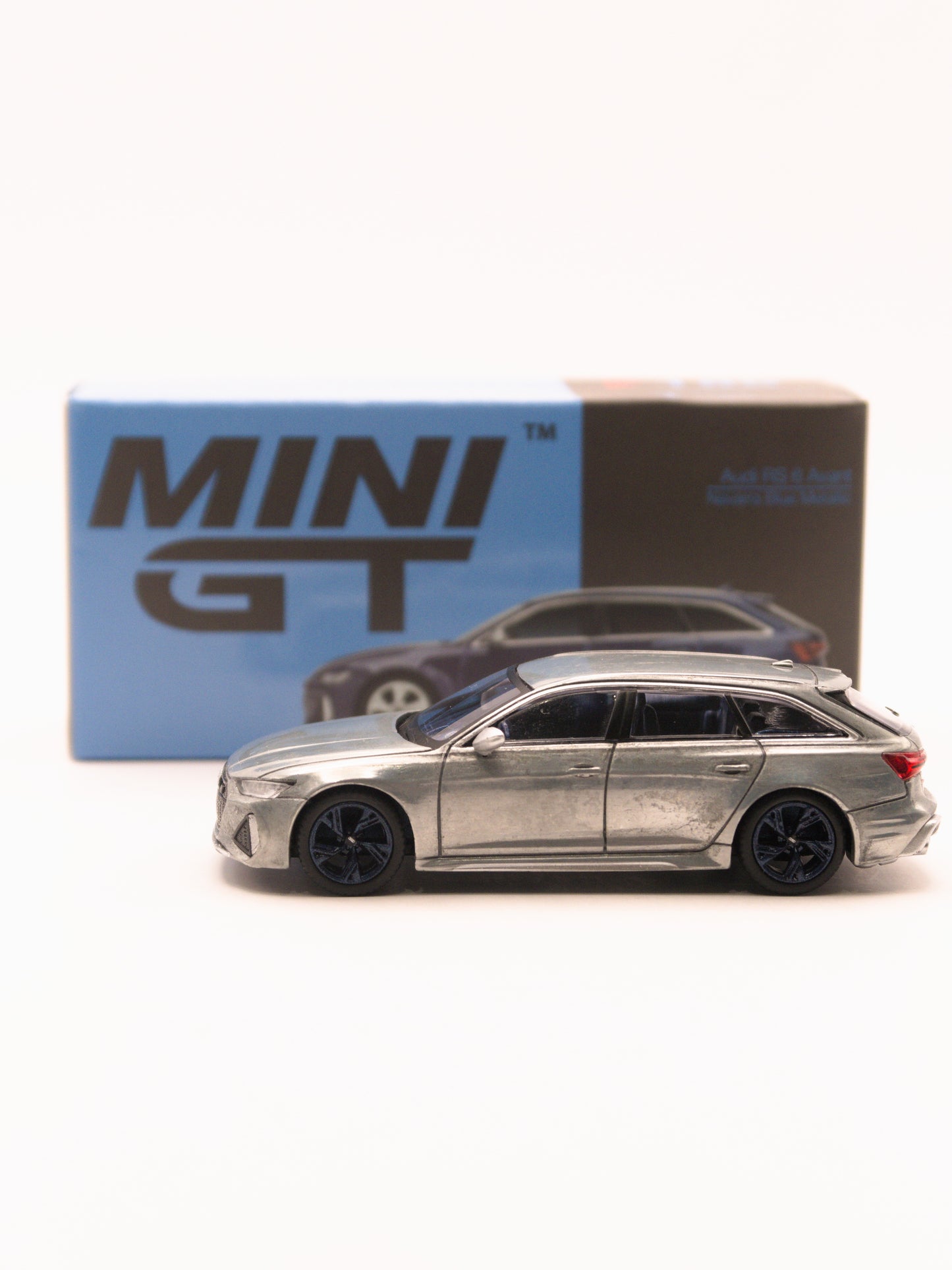 CHASE Mini GT #186 Audi RS6 Avant Niebieski *OTWARTY