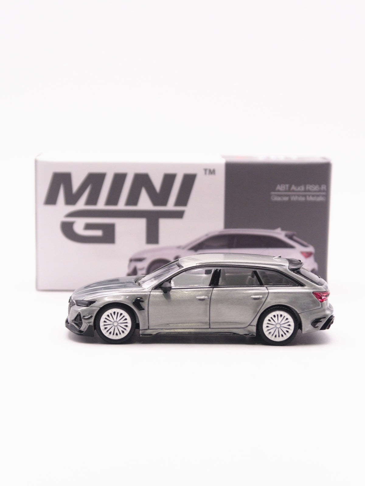 CHASE Mini GT #701 ABT Audi RS6-R Biały *OTWARTY