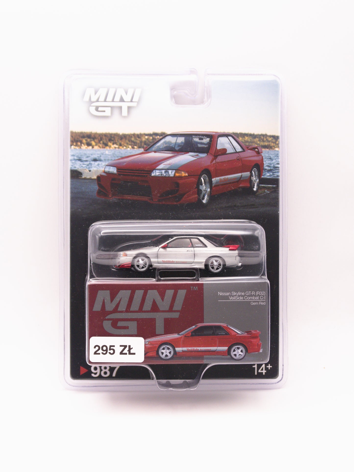 Mini GT #987 Nissan Skyline GT-R R32 VeilSide Combat Red BLISTER