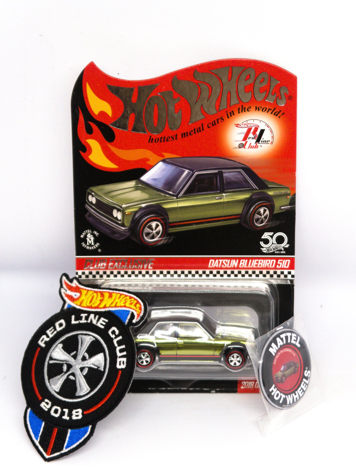 Red Line Club RLC Datsun 510 - Olive