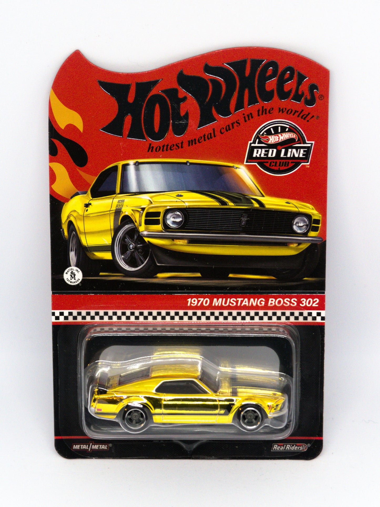 Red Line Club RLC 1970 Ford Mustang Boss 302 Gold