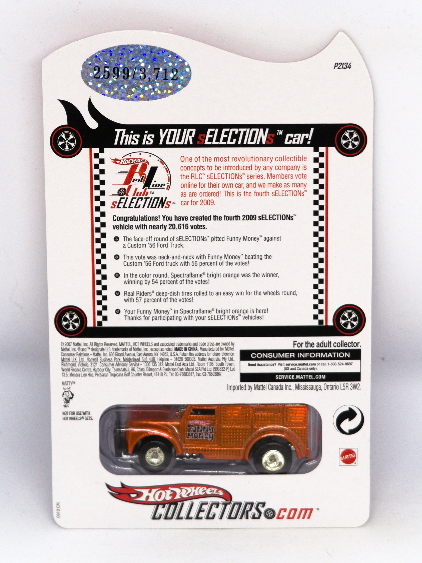 Red Line Club RLC Funny Money Orange #2599/3712