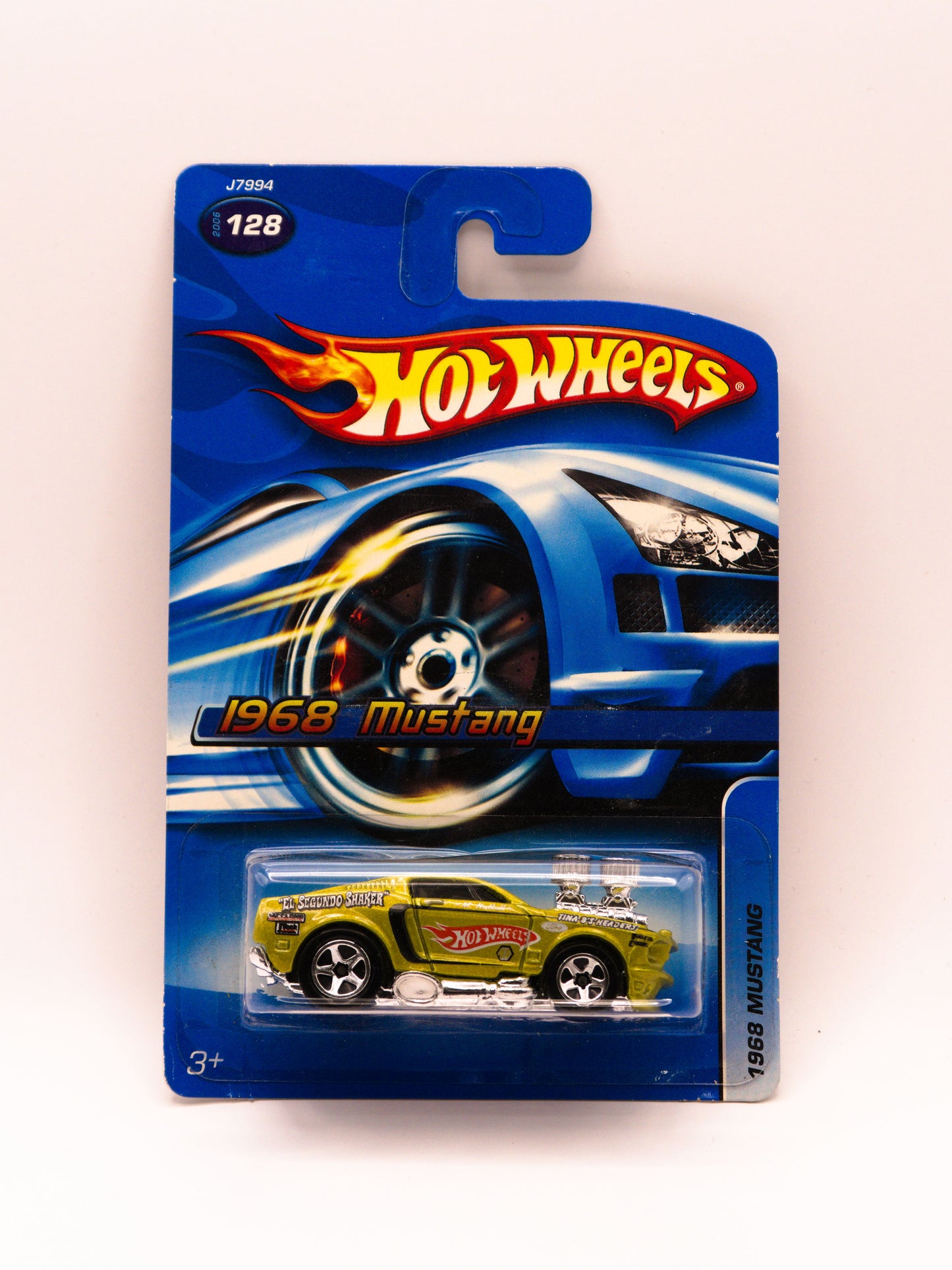 1968 Ford Mustang Yellow * Damaged Blister