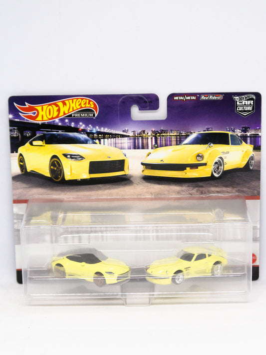 2-Pack Nissan Z Proto + Nissan Fairlady Z Yellow