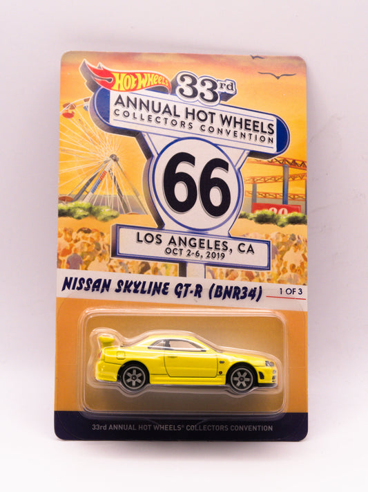 33RD Convention LA Nissan Skyline GT-R R34 Yellow #3449/5000