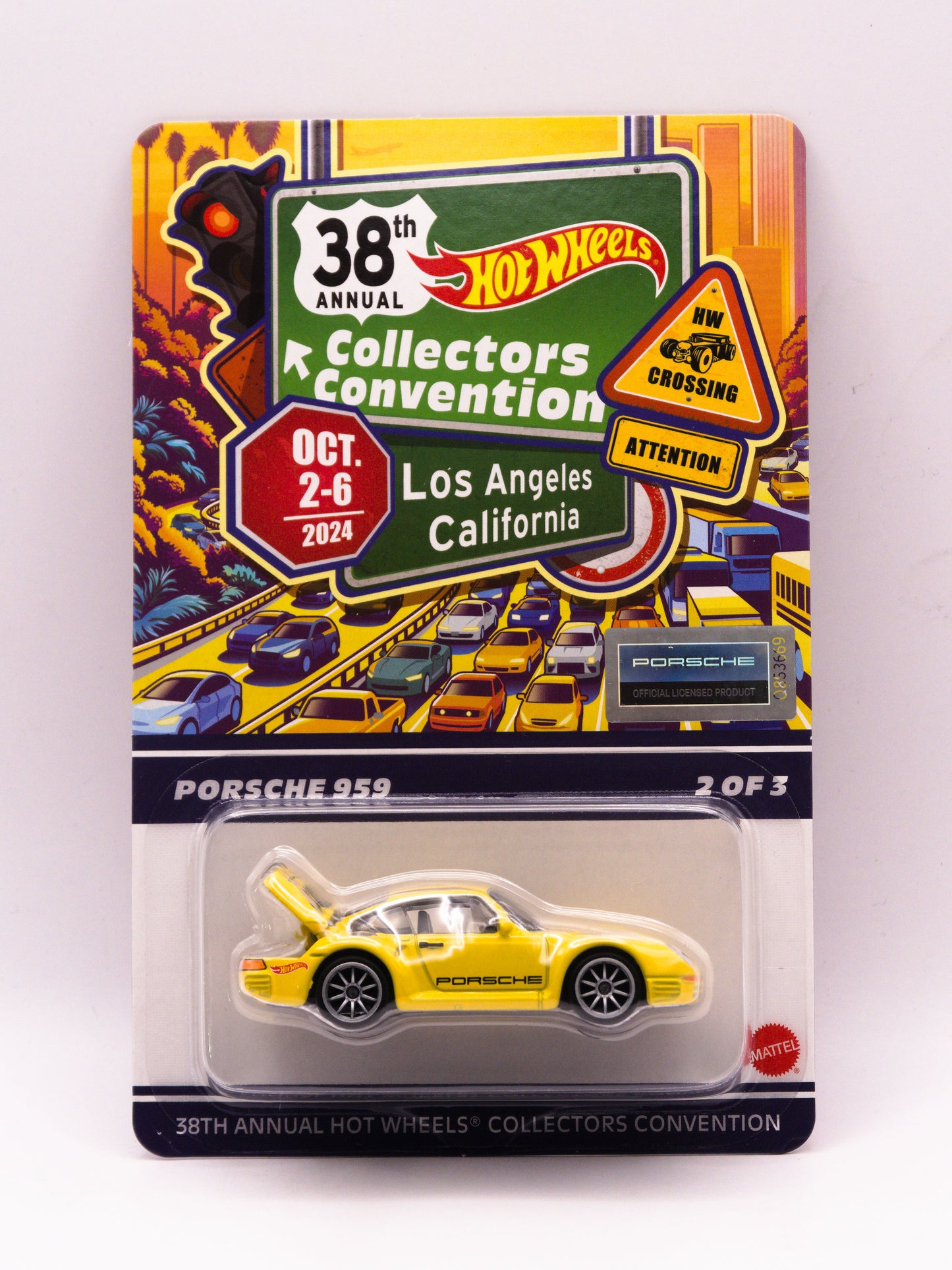 38TH Convention LA Porsche 959 Yellow #3663/6200