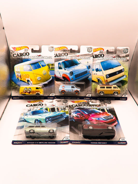 Set of 5 Cars - Set Cargo Carriers Premium