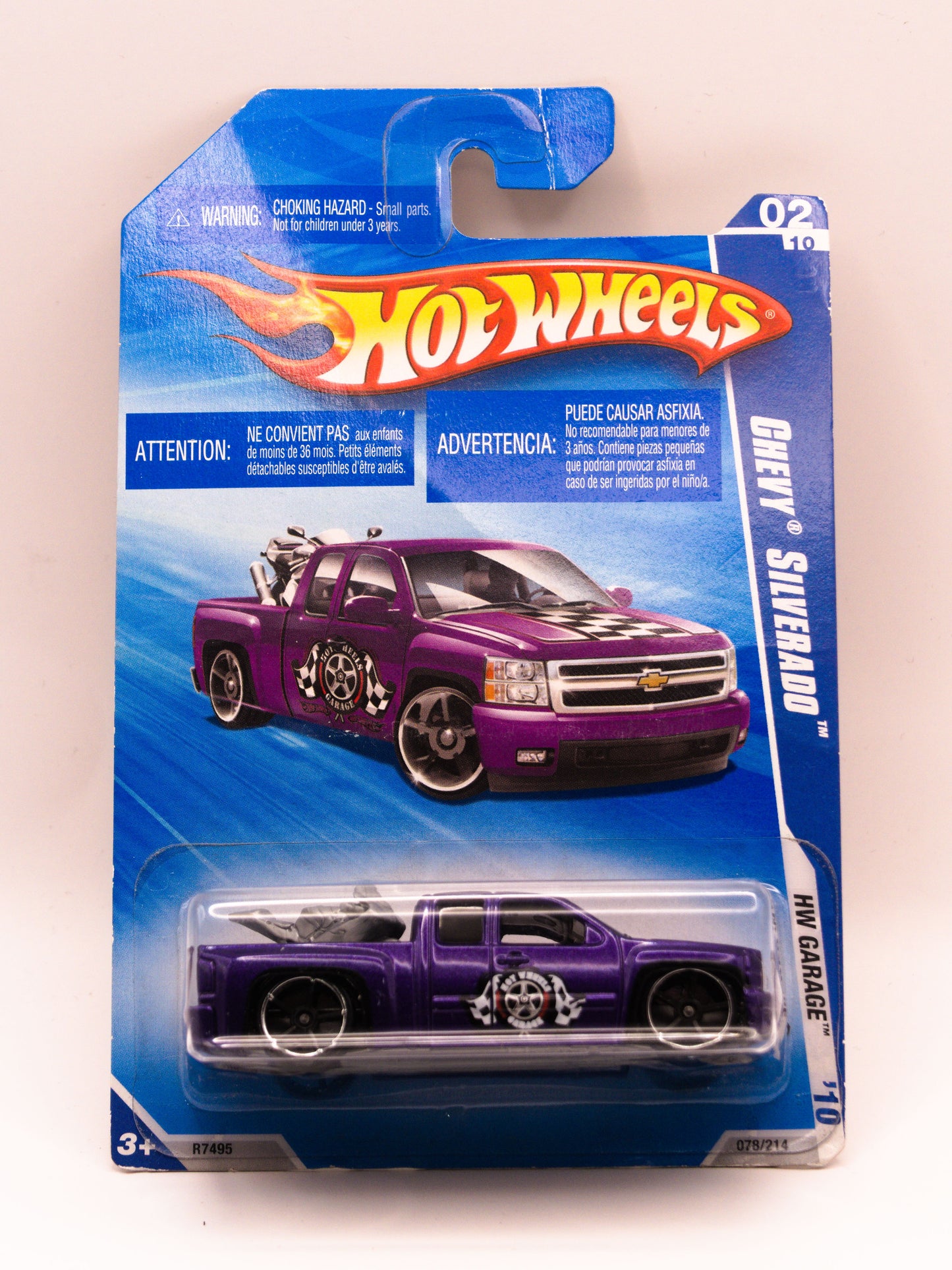 Chevy Silverado Purple *Damaged Card