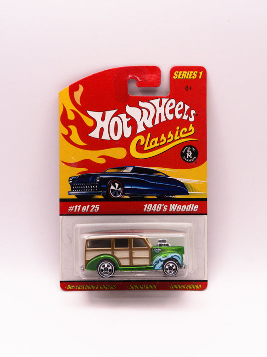 Hot Wheels Classics 1940's Woodie Green