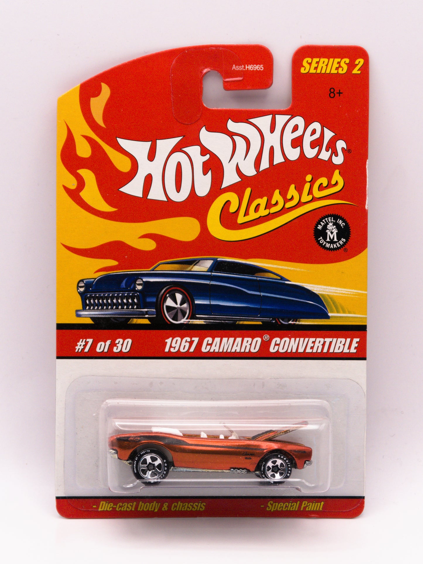 Hot Wheels Classics 1967 Camaro Convertible Orange
