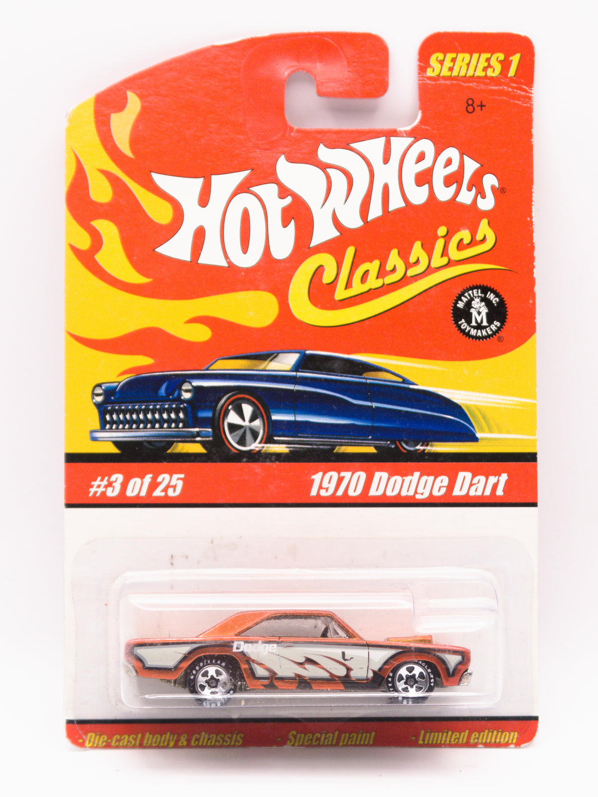 Hot Wheels Classics 1970 Dodge Dart Pomarańczowy *KARTA
