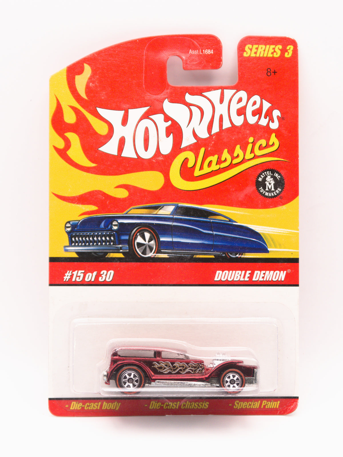 Double Demon Czerwony Hot Wheels Classics