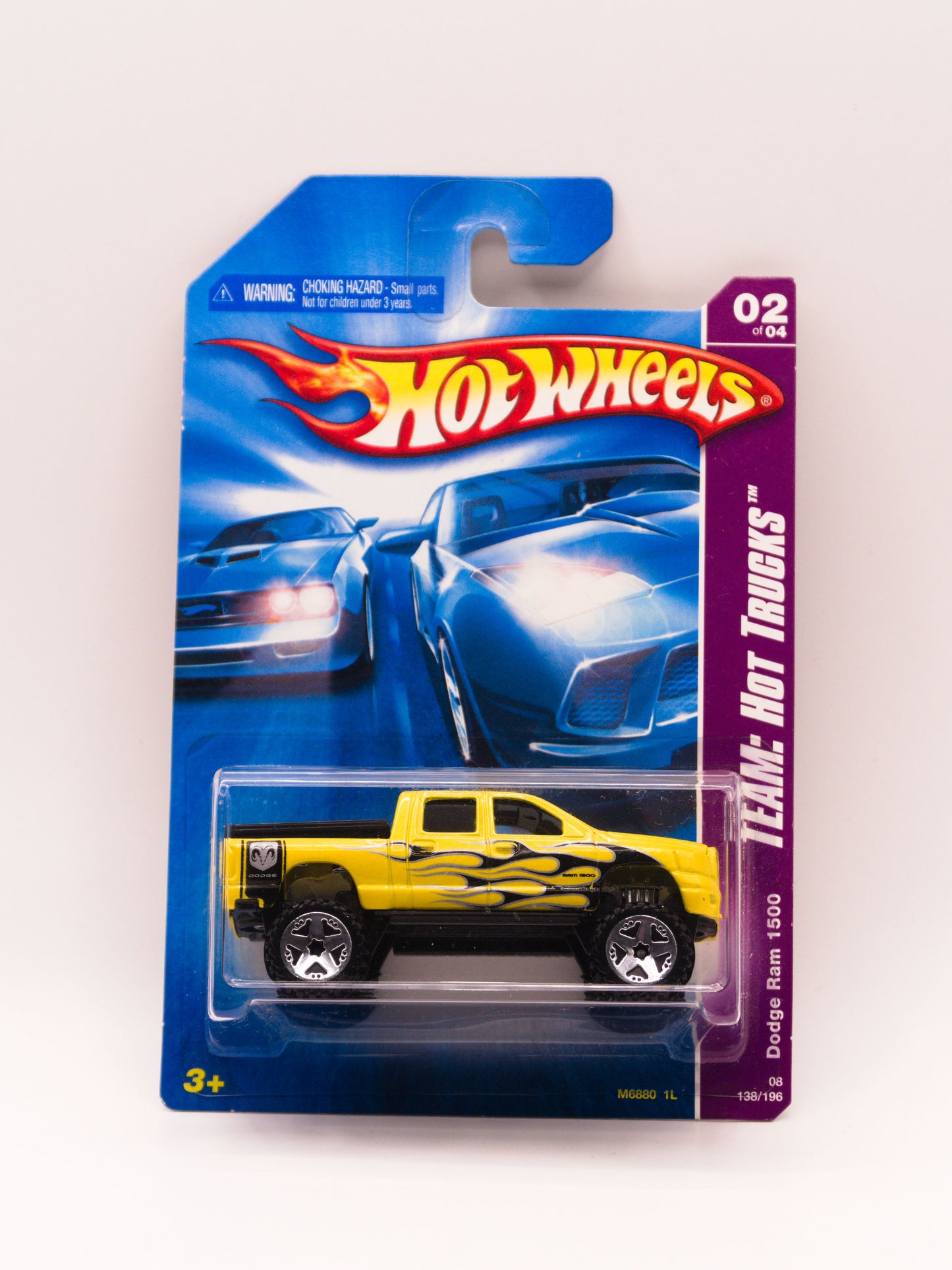 Dodge Ram 1500 Yellow with Black Flame